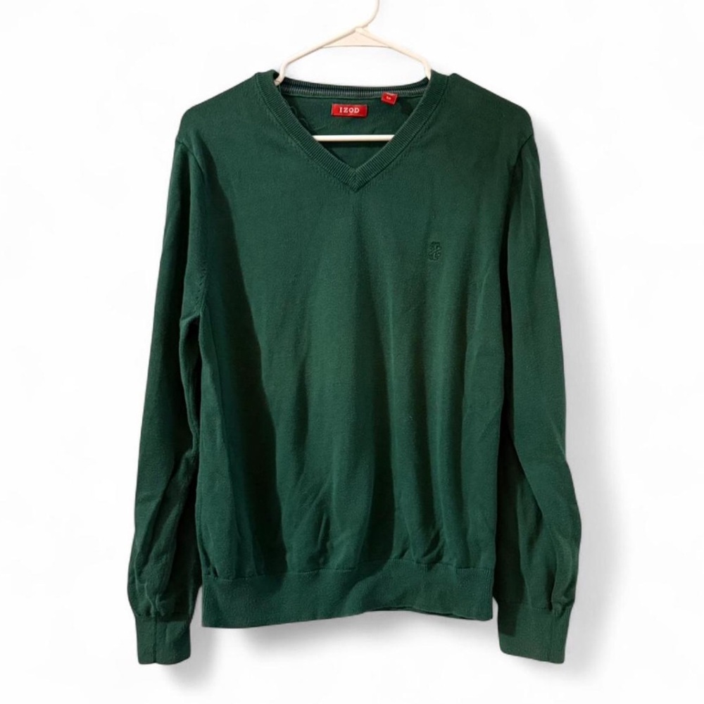 Forest Green Izod v-neck sweater